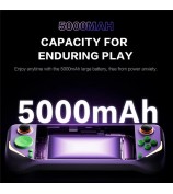 E6 Plus 5-inch Touch Screen Handheld Game Console Open Source Dual System Wireless Controller - Purple