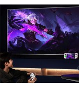 E6 Plus 5-inch Touch Screen Handheld Game Console Open Source Dual System Wireless Controller - Purple