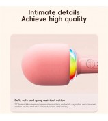 L8 Colorful Light Microphone Speaker Children Wireless Home Singing Handheld Mic - Pink