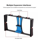 PULUZ PKT3095 Smartphone Vlog Live Streaming Video Rig Kit with Microphone + Tripod + Fill Light - Blue