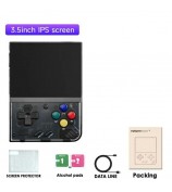 MIYOO Mini Plus 3.5-inch IPS Screen Linux System Portable Retro Handheld Game Console - Black