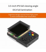 MIYOO Mini Plus 3.5-inch IPS Screen Linux System Portable Retro Handheld Game Console - Black