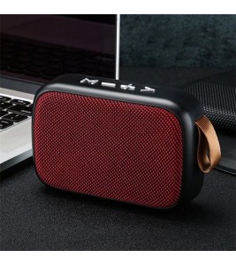 G2 Cloth Portable Mini Speaker Bluetooth Speaker Deep Bass Sound Box Speaker - Red