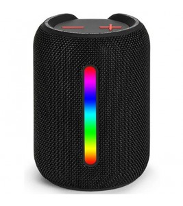 SOONBOX S9600 10W Outdoor Portable Loudspeaker TWS Wireless Bluetooth Speaker with LED Light - Black