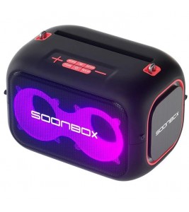 SOONBOX S3000 40W Portable Colorful Light Bluetooth Speaker Stereo Music Subwoofer - Black