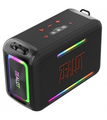 ZEALOT S95 120W High Power TWS Bluetooth Speaker HiFi Stereo Sound Portable Subwoofer - Black