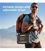 ZEALOT S95 120W High Power TWS Bluetooth Speaker HiFi Stereo Sound Portable Subwoofer - Black