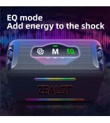 ZEALOT S95 120W High Power TWS Bluetooth Speaker HiFi Stereo Sound Portable Subwoofer - Black