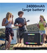 ZEALOT S95 120W High Power TWS Bluetooth Speaker HiFi Stereo Sound Portable Subwoofer - Black