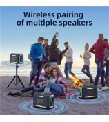ZEALOT S95 120W High Power TWS Bluetooth Speaker HiFi Stereo Sound Portable Subwoofer - Black
