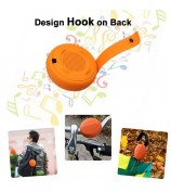 BT2107 Bluetooth Speaker Deep Bass Wireless Speakers Built-In Mic 1m Waterproof for Outdoor Cycling - Orange