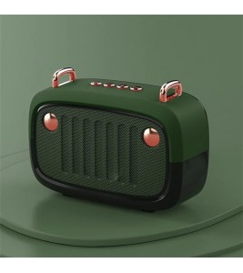 BS32D Wireless Bluetooth Speaker Cartoon Design Bass Outdoor Portable Mini Speaker - Green