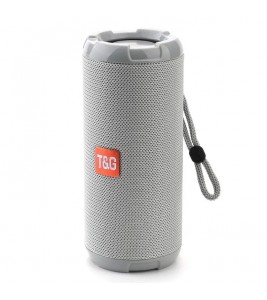 T&G TG621 Portable TWS Bluetooth Speaker TF Card FM Outdoor Waterproof Wireless Subwoofer (CE Certificated) - Grey