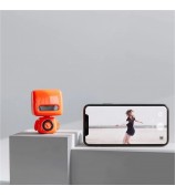349 Creative Robot Design Portable Wireless Speaker Bluetooth Stereo Music Subwoofer - Silver