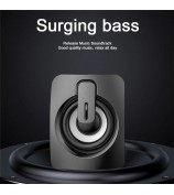 2PCS A2 Mini USB Wired Desktop Speaker Computer Laptop Volume Adjustable Subwoofer with Colorful Light