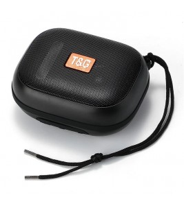 T&G TG-394 TWS Wireless Bluetooth Speaker IPX7 Water Resistant Portable Speaker with Strap for Outdoor Cycling - Black