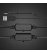 DARK ALIEN 1 Pair Mini USB Wired Desktop Speaker Computer Laptop Subwoofer with RGB Light - S-510