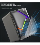 DARK ALIEN 1 Pair Mini USB Wired Desktop Speaker Computer Laptop Subwoofer with RGB Light - S-510