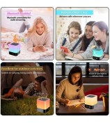 Bluetooth Audio Speaker HiFi Portable Mini Speaker Subwoofer Support Touch Control Lights / TF Card