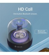 DEVIA Smart Series EM046 Crystal Bluetooth Speaker RGB Light HiFi Sound Wireless Music Subwoofer (I-M2)