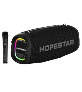 HOPESTAR A6MAX 80W Portable Bluetooth Speaker High Power Drum Subwoofer with Mic - Black