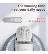 C20 Plus Home Karaoke Wireless Bluetooth Speaker Support TF Card, with Microphone - Beige