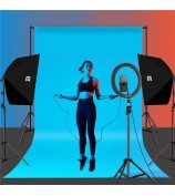 PULUZ Photography Lighting Light Tripod+50x70cm Photo Studio Softbox+E27 LED Lamp Bulb - EU Plug