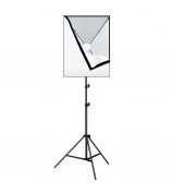 PULUZ Photography Lighting Light Tripod+50x70cm Photo Studio Softbox+E27 LED Lamp Bulb - EU Plug