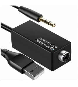 D15 Audio Converter Adapter Cable Coaxial/Optical Fiber/3.5mm/USB Interface DAC - Coaxial