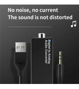 D15 Audio Converter Adapter Cable Coaxial/Optical Fiber/3.5mm/USB Interface DAC - Coaxial