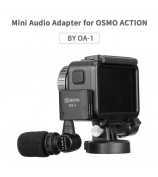 BOYA OA-1 For DJI OSMO Action Camera Mini Microphone Audio Adapter with 3.5mm TRS Port + Type-C Charging Port