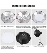 PULUZ PKT3108 Photography Kit Set 3200K-5600K 150W Video Light with Softbox Remote Control Light Holder - AU Plug