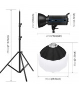 PULUZ PKT3105 Photography Studio Video Light with 2.8m Light Stand and Softbox Kit Set - AU Plug