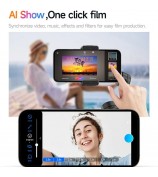 TOKQI M02 Intelligent Face Tracking Anti-Shake Gimbal Phone Holder Live Streaming Tripod Handheld Stabilizer