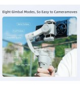 M01 Handheld Gimbal Stabilizer Anti-Shake 3-Axis Cell Phone Stabilizer with Fill Light, Face Follow Photography for Live Streaming