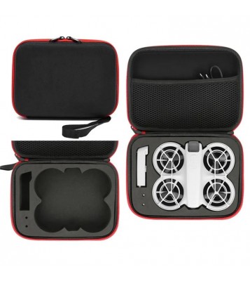 Portable EVA Storage Bag for DJI Neo Drone Shockproof Carrying Case - Black