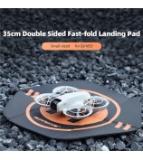 SUNNYLIFE TJP12 35cm PU Leather Double Sided Hexagonal Folding Drone Landing Pad