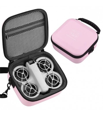 BRDRC For DJI Neo Drone Carrying Case Portable Storage Bag with Shoulder Strap - Pink