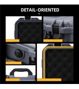 BRDRC For DJI Neo Drone Carrying Case Waterproof Hard Travel Case with Should Strap - Grey