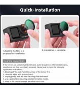 BRDRC CPL+ND16+ND32+ND64 Filter Kit for DJI Osmo Action 5 Pro / 4 / 3 Sports Camera Filters