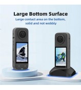 BRDRC Silicone Stand Base for Insta360 X4 Action Camera Desktop Holder