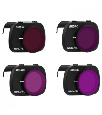 BRDRC ND8PL+ND16PL+ND32PL+ND64PL Filter Kit for DJI Mini 4K / Mini SE / Mini 2 / Mini 1 RC Drone Filters