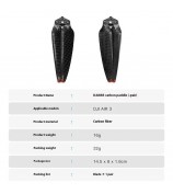 AIR3CFP0 1Pair Carbon Fiber Propellers for DJI Air 3 Quiet Foldable Quick-Release Drone Accessories