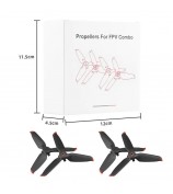 2 Pairs EWB8424_2 Replacement Propeller for DJI FPV Combo Drone Accessories - Red Edge