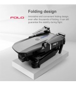 E88 Folding Drone Aerial Photos HD Quadrocopter Altitude Hold RC Aircraft with 4K Dual Cameras - Black