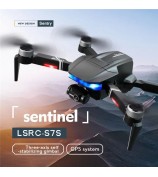 LSRC LSRC-S7S SENTINELS GPS 5G WIFI FPV 4K HD Camera 3-Axis Gimbal 28mins Flight Time Brushless Foldable RC Drone Quadcopter with 1 Battery