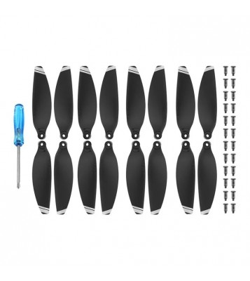 EWB8196_3 EWB8203_3 EWB8204_3 4 Pairs Low-Noise Propeller Replacement for DJI Mavic Mini 2 - Silver Edge