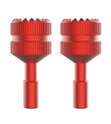 SUNNYLIFE MM3-YG393 For DJI Mini 3 Pro DJI-RC Remote Controller 1 Pair Thumb Rocker Aluminum Alloy Control Joysticks - Red