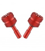 SUNNYLIFE MM3-YG393 For DJI Mini 3 Pro DJI-RC Remote Controller 1 Pair Thumb Rocker Aluminum Alloy Control Joysticks - Red