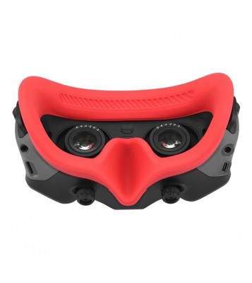 DJI-9571 For DJI Avata Goggles 2 Sweat-proof Anti-skid Silicone Face Cover Eye Pad Glasses Accessories - Red